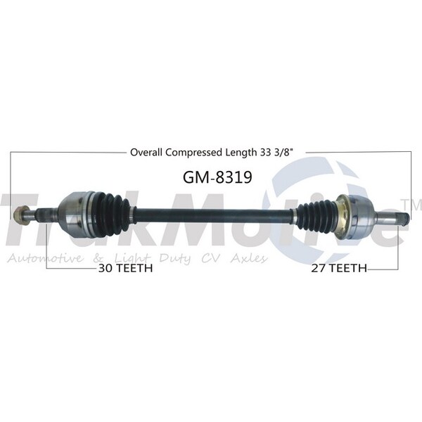 Surtrack Axle Cv Axle Shaft, Gm-8319 GM-8319 - main